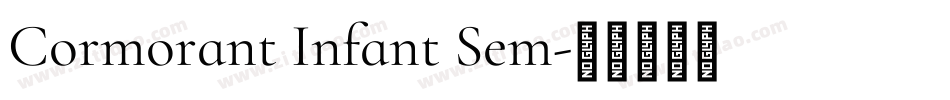 Cormorant Infant Sem字体转换